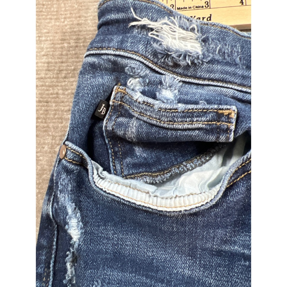 Judy Blue Los Angeles Wide Leg Distressed Jeans 20W Dark Wash JB82593DK-PL - Picture 8 of 13